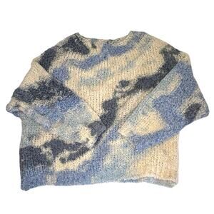 Duda Chunky Ombre Sweater Women's One Size Blue Cream Italy